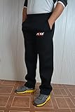 ARD CHAMPS Men's Neoprene Weight Loss Sauna Pant MMA Gym Boxing Black (Large)
