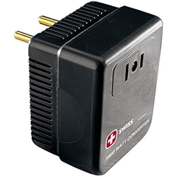 Swiss Gear Converter Adaptor Plug Kit with Pouch, Black