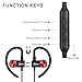Bluetooth Headphones Wireless for Running sport Earbuds with Mic iphone samsung Earphones Noise Cancelling Headset True HD Sound Stereo Earpiece CSR 8645 IPX5 Waterproof Sweetproof HELME (black)