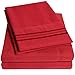 Supreme Collection Twin Red Twin Sheet Set - 3 Piece Bed Sheets and Pillowcase Set - Extra Soft, Deep Pocket Sheets, Elastic Corner Straps