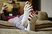 Happy Feet Women's7-9/Men's5-7 Original Foot Alignment Socks, WHITE, MEDIUM