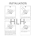 (4 PCS) Garmin Instinct Screen Protector, HLH 9H Hardness Anti - Scratch Tempered Glass Screen Protector for Garmin Instinct Anti - Bubble Film