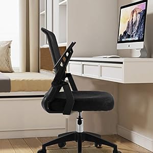 PatioMage Office Chair Ergonomic Mesh Computer Chair with Adjustable flip up arms Lumbar Support Comfortable Task Chair…
