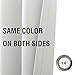 Vangao Greyish White Curtain 63 Inches Length for Living Room Bedroom Room Darkening Window Treatment Panel Triple Weave Moderate Blackout Drape Grommet Top 1 Panel