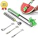 EMOLI Watermelon Cutter Creative Stainless Steel Watermelon Windmill Cutter Slicer丨Fruit Knife Tools with 1 Baller Scoop & 3PCS Dessert Forks丨FDA Approved & BPA Free