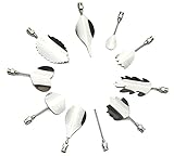 RoseSummer 10pcs 3D Gelatin Art Tools Metal Jelly Cake Needles for Decor Art Gracilaria (Type 1)