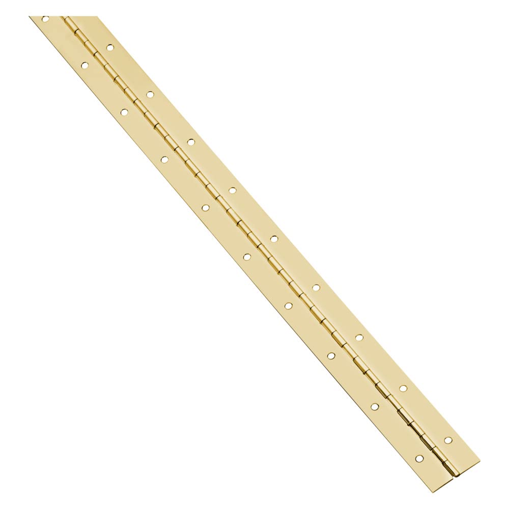 National Hardware N148-205 Continuous Hinge, Brass, 1-1/16" x 30"