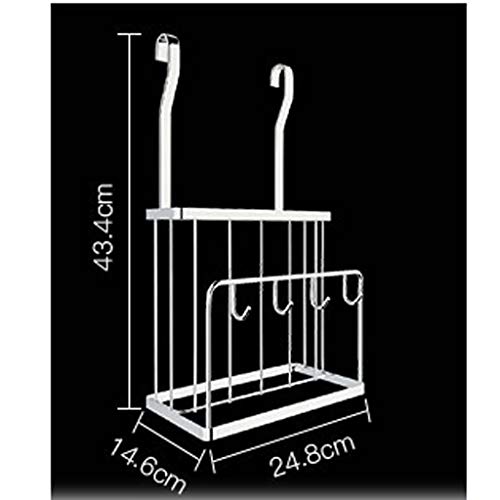 304 Stainless Steel Kitchen Rack Draining Seasoning Knife Cutting Board Oblique Wall-Mounted Multi-Function Storage Household MUMUJIN