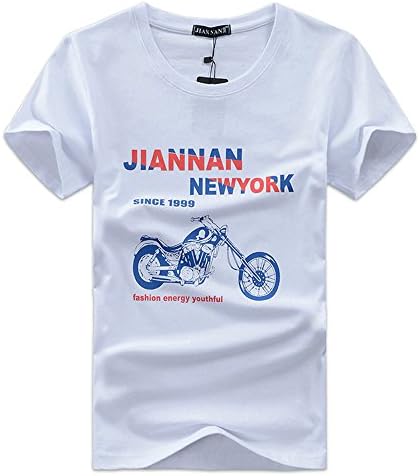 Motorcycle Photo T-Shirts Short Sleeve 100% Coton