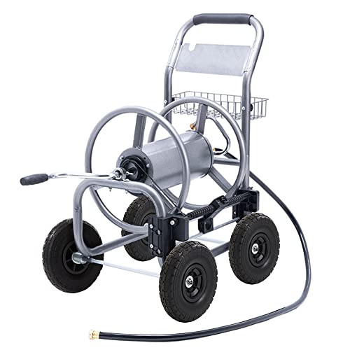 Giraffe Tools Industrial Hose Reel Cart, Heavy Duty with Solid