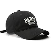 Baseball Cap Running Cap Dad Hat Paris Baseball Hat Adjustable Clip for Universal Fit