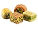 Assorted Baklava Sweets w/ Pistachio (20 Oz) : 23-25 Pcs small cut - Imported Fresh from Lebanon - THE ORIGINAL Recipe From Middle East - Assorted Baklava Pastry Pistachios (20 Oz)
