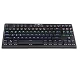 Edal Mechanical Eagle Z-77 Multicolor Backlit 87 Keys Mechanical Gaming Keyboard with Blue Switches (Black)