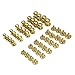 BALABALA 24 Sets Sam Solid Brass Button Studs Rivets Screwback Screw Back Spots for DIY Leather Craft Belt Purse Handbag and More (4 Sets per Size)