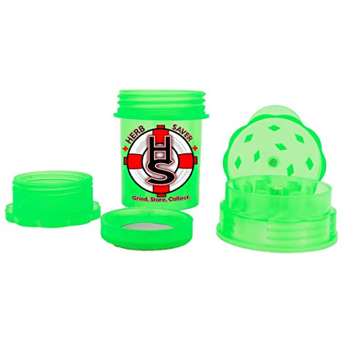 Herb Saver Grinder 2.4" X 3.8" Spice Herb Grinder (Green) Pricepulse