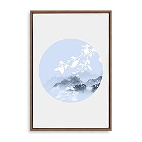 Framed Circular Pattern Home Artwork for Living Room Bedroom