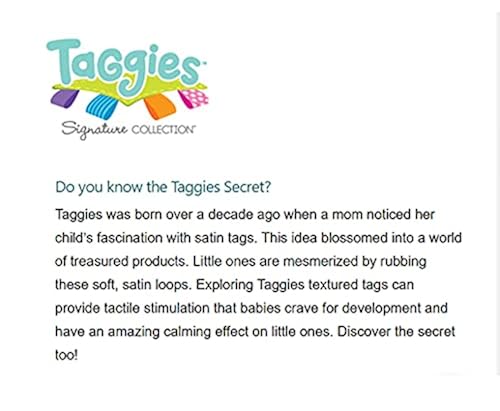 Taggies Soothing Sensory Crinkle Me Toy with Baby Paper and
