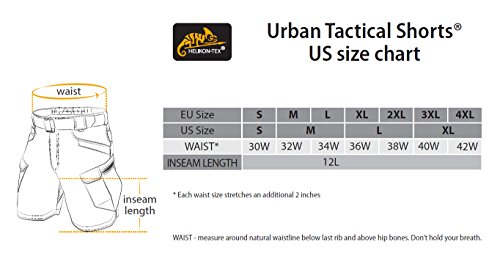 image for Helikon-Tex UTK Shorts Taiga Green Poly Cotton Ripstop Waist 30 Length