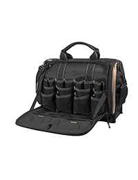 Bolsa de herramientas multicompartimento con 50 bolsillos de artesanía en piel personalizable 1539