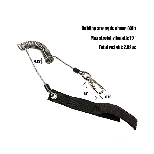 Goture-Retractable-Fishing-Lanyard-Heavy-Duty-Coiled-Extension-Cord-Wire-Steel-Inside-Safety-Rope-for-Fishing-Rod-Kayak-and-Other-Tackle-Tools