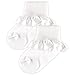 2-Pack Satin Ruffle Baby Socks, White, 6-12 months