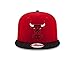 New Era NBA Chicago Bulls Hardwood Classics 2Tone Basic 9FIFTY Snapback Cap, One Size, Scarlet/Black