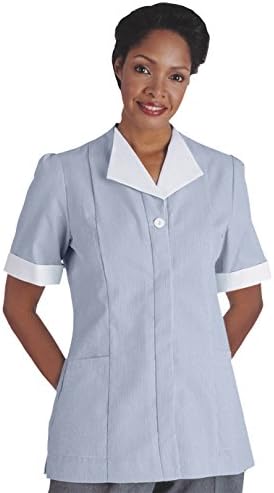 Edwards Garment Women's Junior Short Sleeve Housekeeping Pocket Tunic
