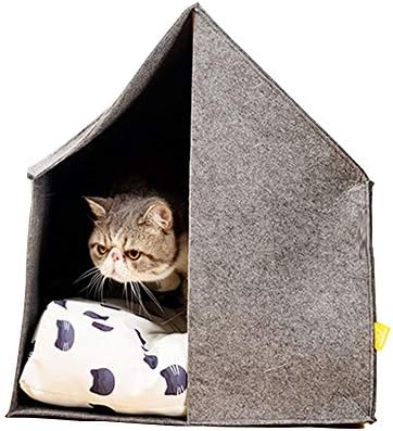 Meng pet Felt Pet Cave Bed - Pet Tent Bed, Soft and Comfortable Pet Bed