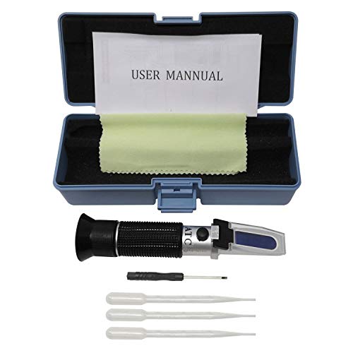 Ketotek Portable Brix Beer Refractometer with ATC for Beer Wort Wine Fruit Sugar Homebrew Meter Brix 0-32% Specific Gravity 1.000-1.130 Replace Homebrew Hydrometer - Thumbnail 5