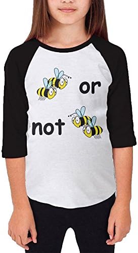 Shenmm Two Bee Or Not Two Bee Youth Middle Raglan Round Collar Tee