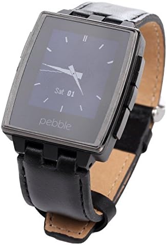 Correa de reloj de piel auténtica Fiimi para Pebble Steel 2, 22 mm