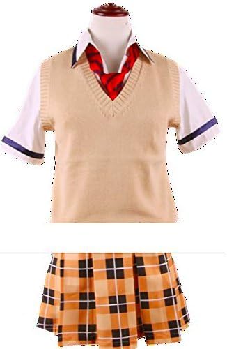 Amazon 夏 ブラウス ベスト ネクタイ スカート 制服４点セット 夏服 コスプレ アニメ 女子高生 高校生 Jk コスプレ衣装 コスプレグッズ スカート単品 コスプレ 仮装 通販