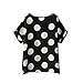 ROPALIA Girls Short Sleeve Circles Print Chiffon T-shirts Batwing Loose Tops