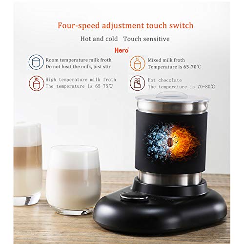 SYTH Elektrischer Milchschaumhersteller Milchaufschäumer und Wärmer Automatischer Heiß- und Kaltmilchaufschäumer 400 ml… – Bild 5