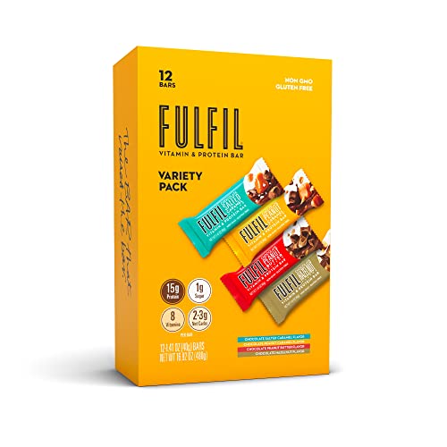 FULFIL Vitamin and Protein Snack Sized Bars, Best Sellers Variety Pack