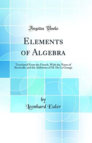 Elements of Algebra (Cambridge Library Collection - Mathematics