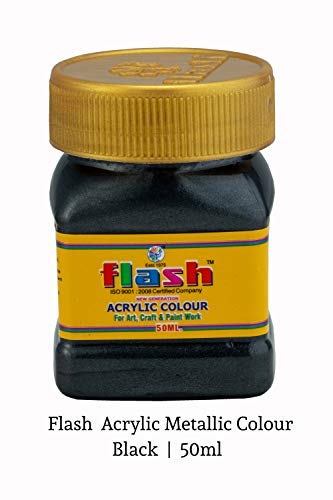 Flash Metallic Color (Black, 50ml)