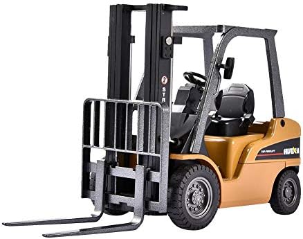 HUINA 1/50 Scale Diecast Forklift Truck Toys, Alloy Models Fork Truck Warehouse Truck Vehicle Model Engineering Car Toy Boy Gift