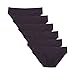 Princess Erica Womens Seamless Underwear Pack Hipster No Show Panties Lines Ladies Bikini (Black-01(6 Pack), M/L)