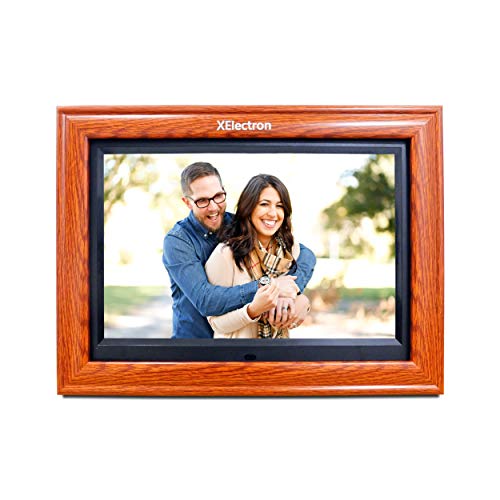 XElectron® 12 inch IPS Wooden Digital Photo Frame/Video Frame with 1920
