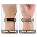 Tobfit Compatible with Fitbit Alta HR and Fitbit Alta Leather Bands Replacement Leather Watch Bands with Stainless Steel Buckle Compatible with Fitbit Alta HR and Alta (Chocolate Brown+Suede Grey)