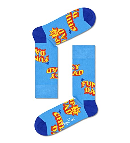 Happy Socks Calzino Numero Uno papà, Blue, ML Unisex-Adulto