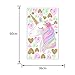 CCUT Cute Unicorn Bling Heart Wall Decals Removal PVC Wall Art Stickers DIY Kids Girls Bedroom Home Nursery Room Wall Mural Decor (Heart & Unicorn)