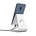 RAMPOW Aluminium Cell Phone Stand, (Silver) Charging Accessory Compatible Dock, Holder (Headphone Jack Supported) iPhone, iPad, Samsung Galaxy, Google Pixel and Android Smartphones
