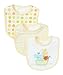 SpaSilk Unisex-baby Newborn 3 Pack Ark Teething Bib, Yellow, One Size