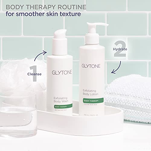 Glytone KP Kit Keratosis Pilaris Exfoliating Body Wash, Lotion