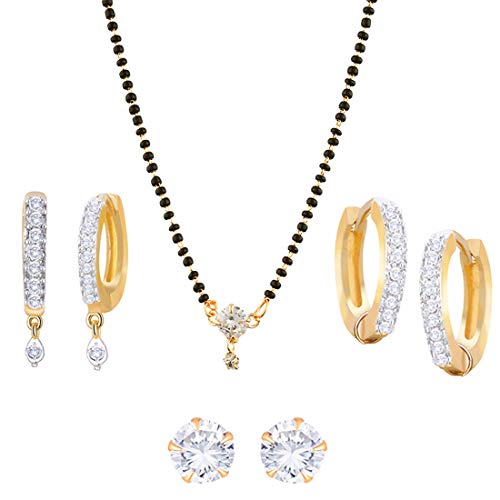 Designer American Diamond Gold Plated 