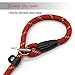 Red Brand 5 FT Adjustable Nylon Dog Rope Leash for Small Medium Dogs 10-80 lb Walking
