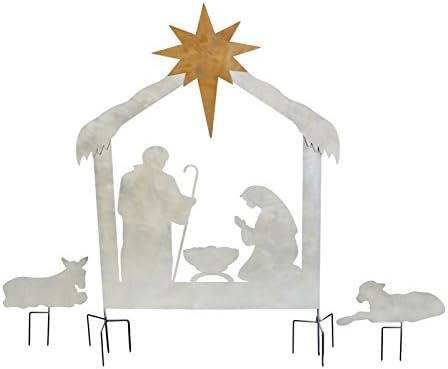 Amazon Com New Creative Christmas Nativity Scene Laser Cut Metal