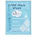CPAP Mask Wipes For Travel - 25 Pack Unscented - Natural Formula, 100% Cotton and Biodegradable
